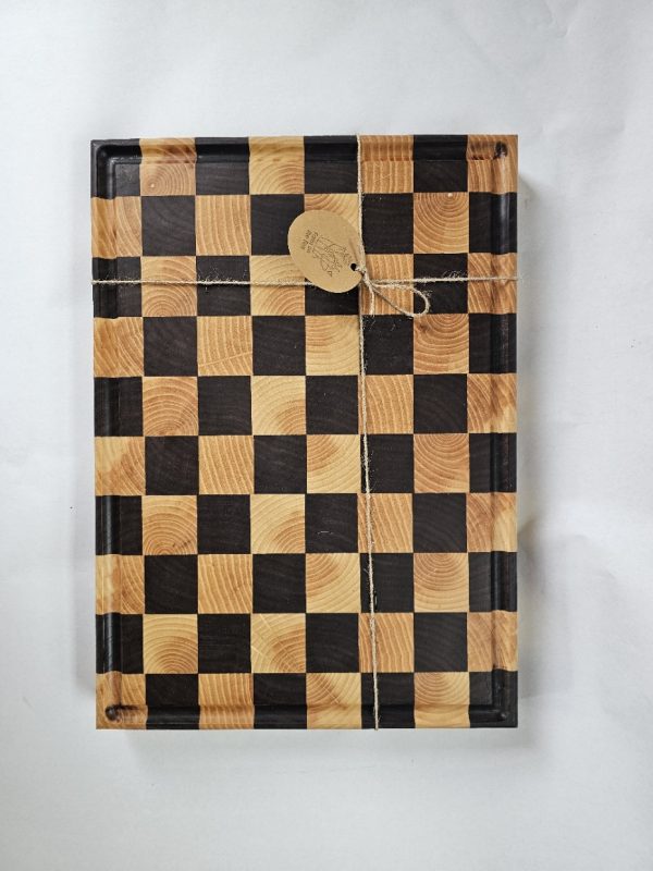 End Grain Cutting Board (Walnut/Ash)