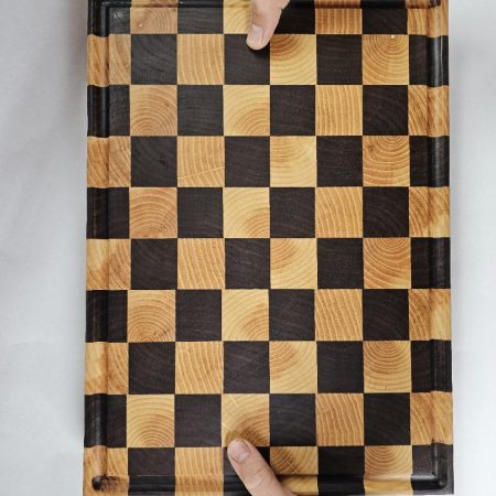 End Grain Cutting Board (Walnut/Ash) - Image 7