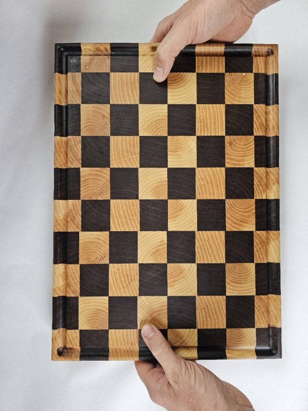 End Grain Cutting Board (Walnut/Ash)
